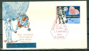 SAMOA SPACE  APOLLO 16  1972 #316...NICE SOUV. COVER