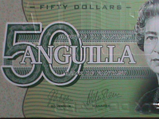 ​ANGUILLA 2019-COLLECTIBLE UNCIRCULATED POLYMAR LOVELY BEAUTIFUL NOTE VF