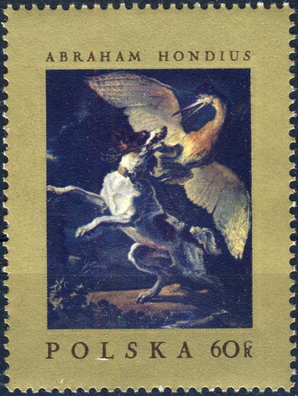 POLOGNE / POLAND 1967 Mi.1810 60Gr Hunting Scene by Abraham Hondius - Mint**