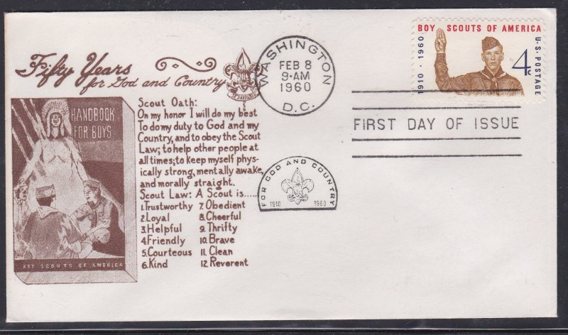 United States # 1145, Boy Scouts of America, Imperial Cachet, First Day Cover