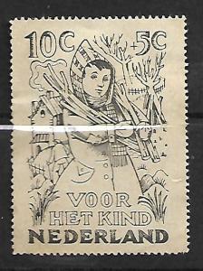 NETHERLAND KINDERPOSTZEGELS LABLE SEMI POST