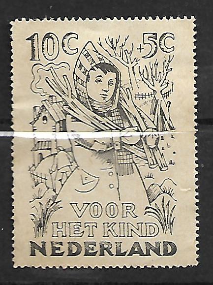 NETHERLAND KINDERPOSTZEGELS LABLE SEMI POST