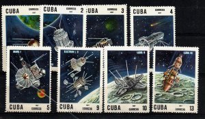 Space Moon astro philately complete set MNH