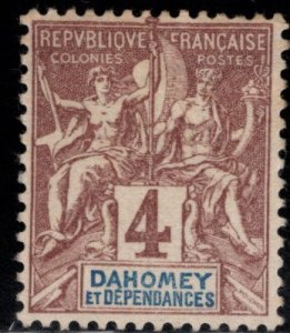 Dahomey Scott 3 MH* stamp