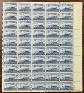 958     Swedish Pioneers Centennial   MNH 5 c Sheet of 50   1948