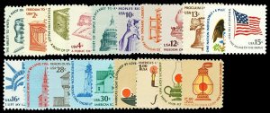 Scott 1581//1612 1c-$5.00 Americana Issue 20 Different Mint VF NH Cat $21.35