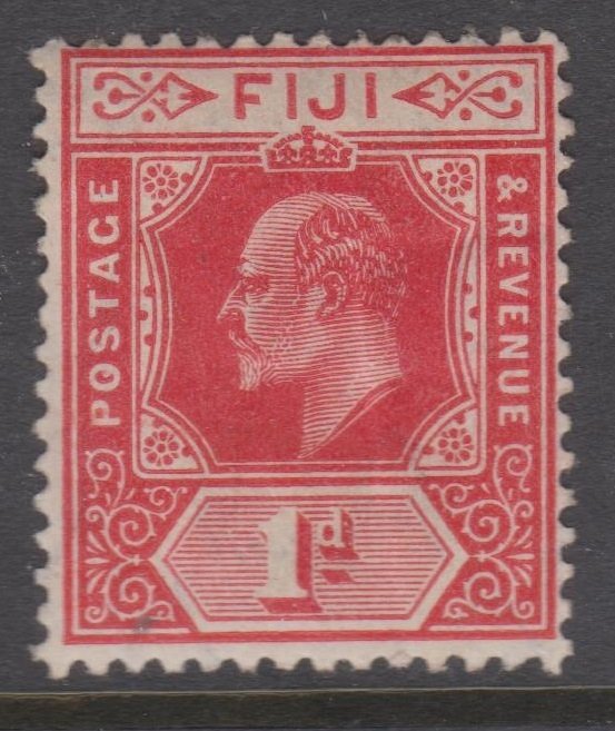 Fiji Sc#72 MH Pencil Mark on Back, Crease