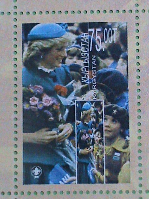 KYRGYSTAN STAMP-PRINCESS DIANA WITH FLOWERS-MINT-NH  S/S  SHEET