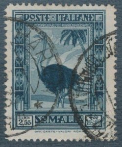 1935-38 Somalia, Pictorial, Lire 2,55 Slate, Used, Jagged 14, Ce