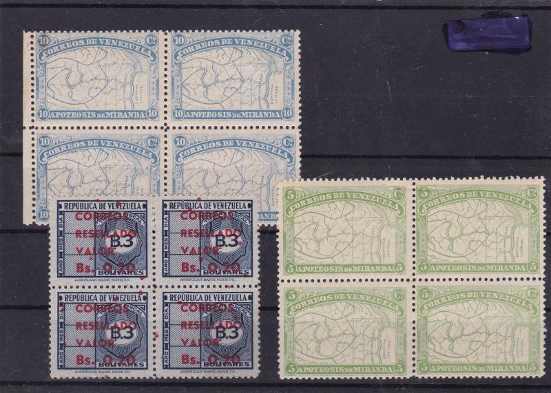 venezuela mnh stamps blocks ref 11090