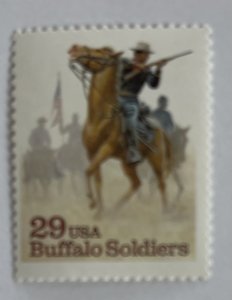 US 1994 29s Buffalo Soldiers single MNH OG #2818