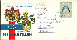 Netherlands Antilles, Birds, Worldwide First Day Cover