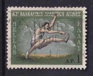 Greece  #910  used 1968 sports 1d  jumping