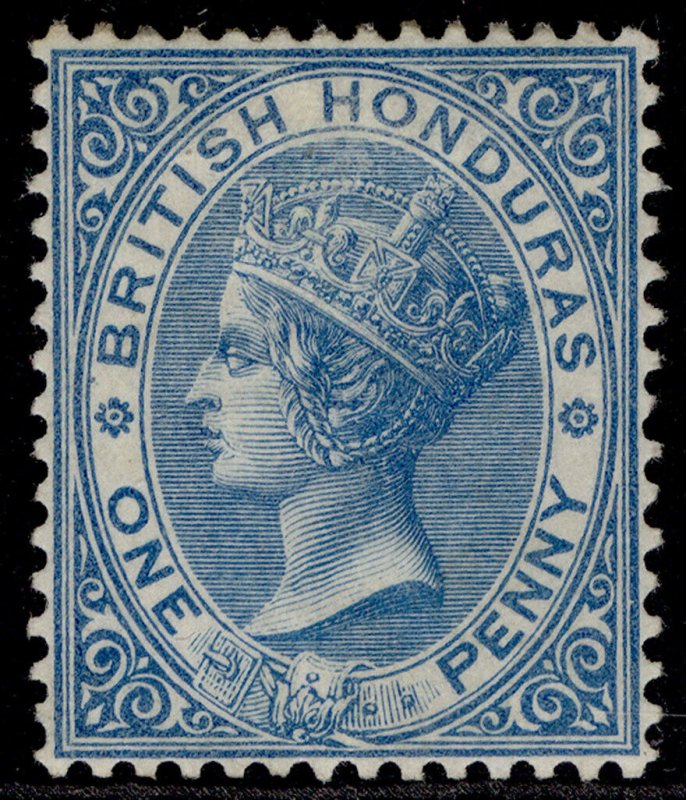 BRITISH HONDURAS QV SG12, 1d blue, M MINT. Cat £90. WMK CC