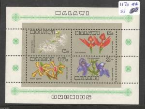 Malawi SC#117a ORCHIDS MNH mini sheet