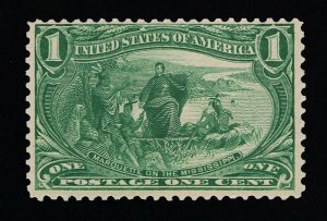 AFFORDABLE GENUINE SCOTT #285 F-VF MINT OG NH 1898 1¢ TRANS-MISS EXPO  #11642