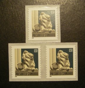 Scott 3447a, 10c Lion, Presorted Std, Pair & Single, 03 date, MNH Coil Beauties