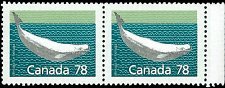 CANADA   # 1179b MNH PAIR PERF 13.1, APRIL 1990  (1)