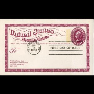 U.S.A. 1973 - Stamped card-UX65 FD