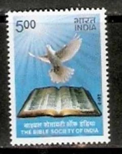 India 2010 Bible Society of India Dove Bird 1v MNH Inde Indien