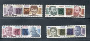 Norway Sc 1308-15 2001 Nobel Prize stamp set mint NH