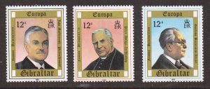 Gibraltar  #390-392   MNH  1980   Europa