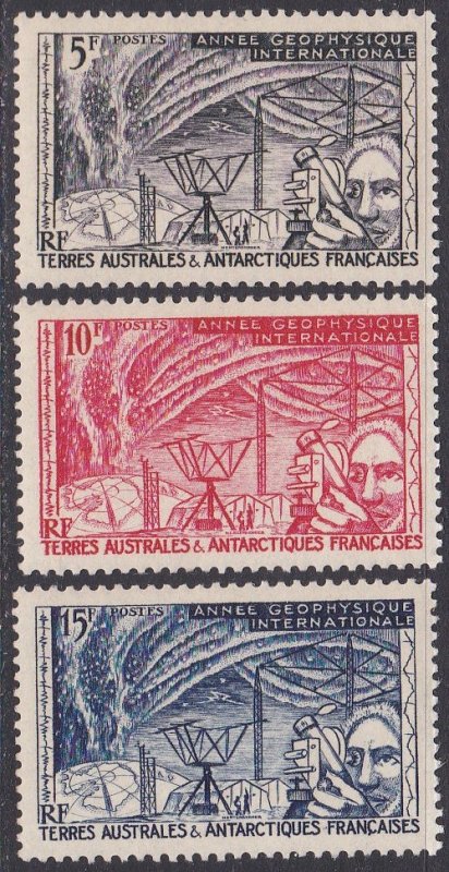 French Southern & Antarctic Territory Sc #8-10 Mint Hinged