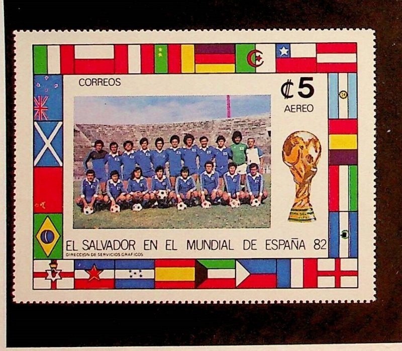 SALVADOR Sc C523 NH SOUVENIR SHEET OF 1982 - SOCCER WORLD CUP