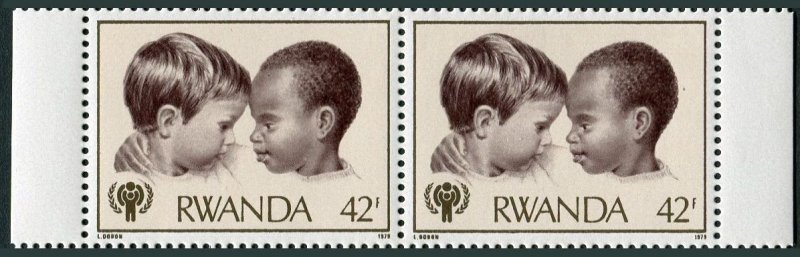 Rwanda 923a-923h sheet,924 pair,MNH.Michel 992-1000,Bl.86. IYC-1979. Children.