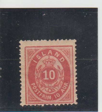 Iceland  Scott#  11  MH  (1876 Numeral)