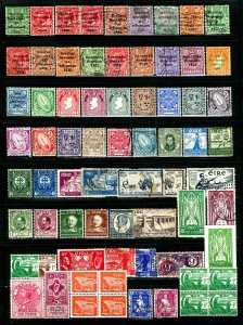 Ireland (Erie) #1/#134 1922-1946 Assorted Early Overprints Arms Commems MH & U