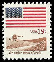 PCBstamps   US #1890 18c Waves of Grain, 1981, MNH, (3)