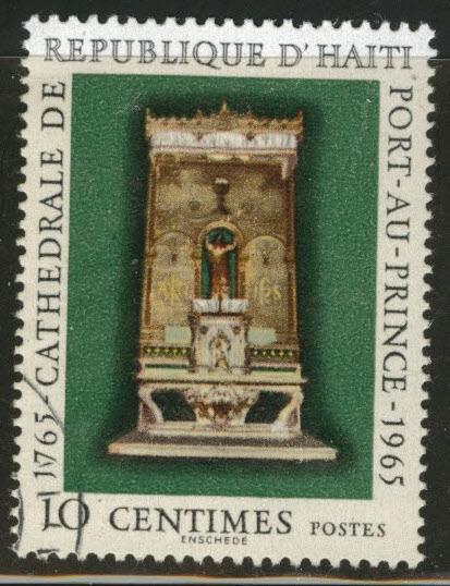 Haiti  Scott 530 Used 1965 High Altar stamp CTO