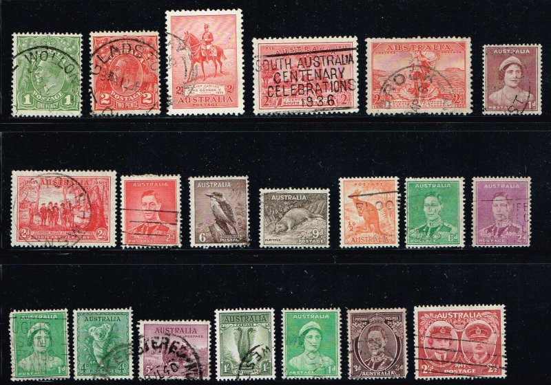 Australia MiniLOT 20 Different Used