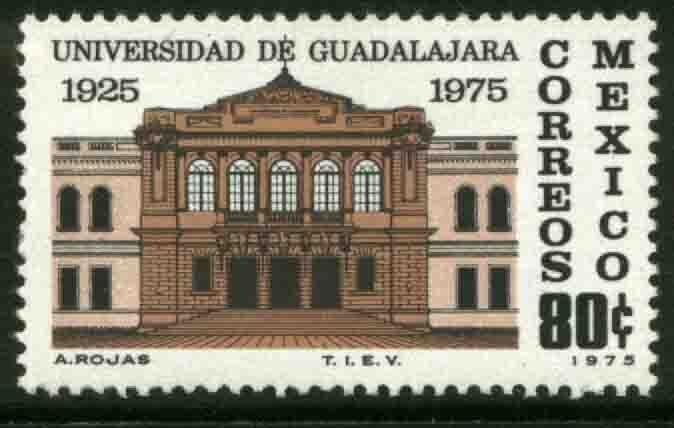 MEXICO 1107, 80¢ 50th Anniv of the University of Guadalajara. MINT, NH. F-VF.