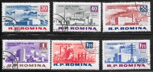 Romania #C129-C134   Factories set complete (U) CV $1.50