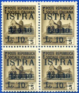 Istria. Overprinted 1945.