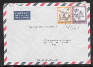 Just Fun Cover Austria #966 on Austria to ST. LOUIS MO Airmail Cover (12824)