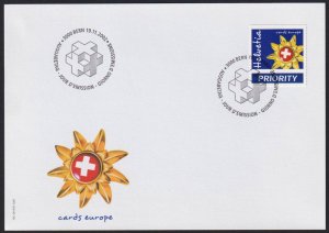 Switzerland 2002 Holiday Greetings Sc. 1135 FDC