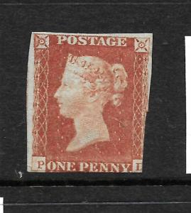 GREAT BRITAIN  1841  1d  RED BROWN IMPERF MLH  SG 8