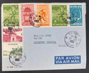 1962 Saigon Vietnam Airmail Cover To Lexington VA USA
