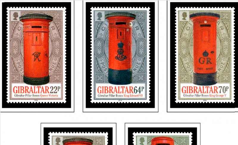 COLOR PRINTED GIBRALTAR 2011-2020 STAMP ALBUM PAGES (71 illustrated pages)