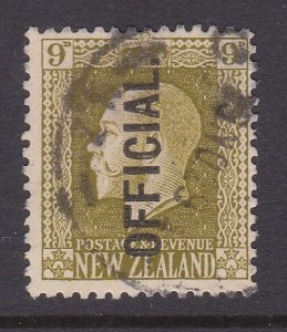 NEW ZEALAND GV 9d OFFICIAL sound used - SG cat c£38........................B4612