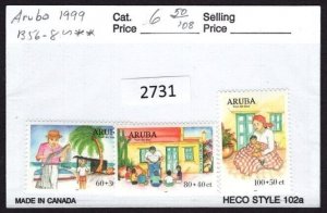 $1 World MNH Stamps (2731) Aruba Scott B56-B58, Child Welfare, set of 3