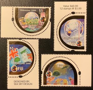 FIJI 2000. New Millennium. SG #1074/77. Complete Series 4 Stamps.,NHM-