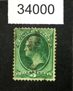 MOMEN: US STAMPS #147 USED LOT #34000