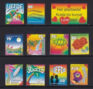 Netherlands Antilles #799A-799J  MNH 1997  set greeting stamps from booklet