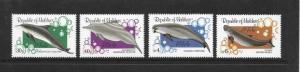 DOLPHINS & PORPOISE  - MALDIVES #985-88  MNH