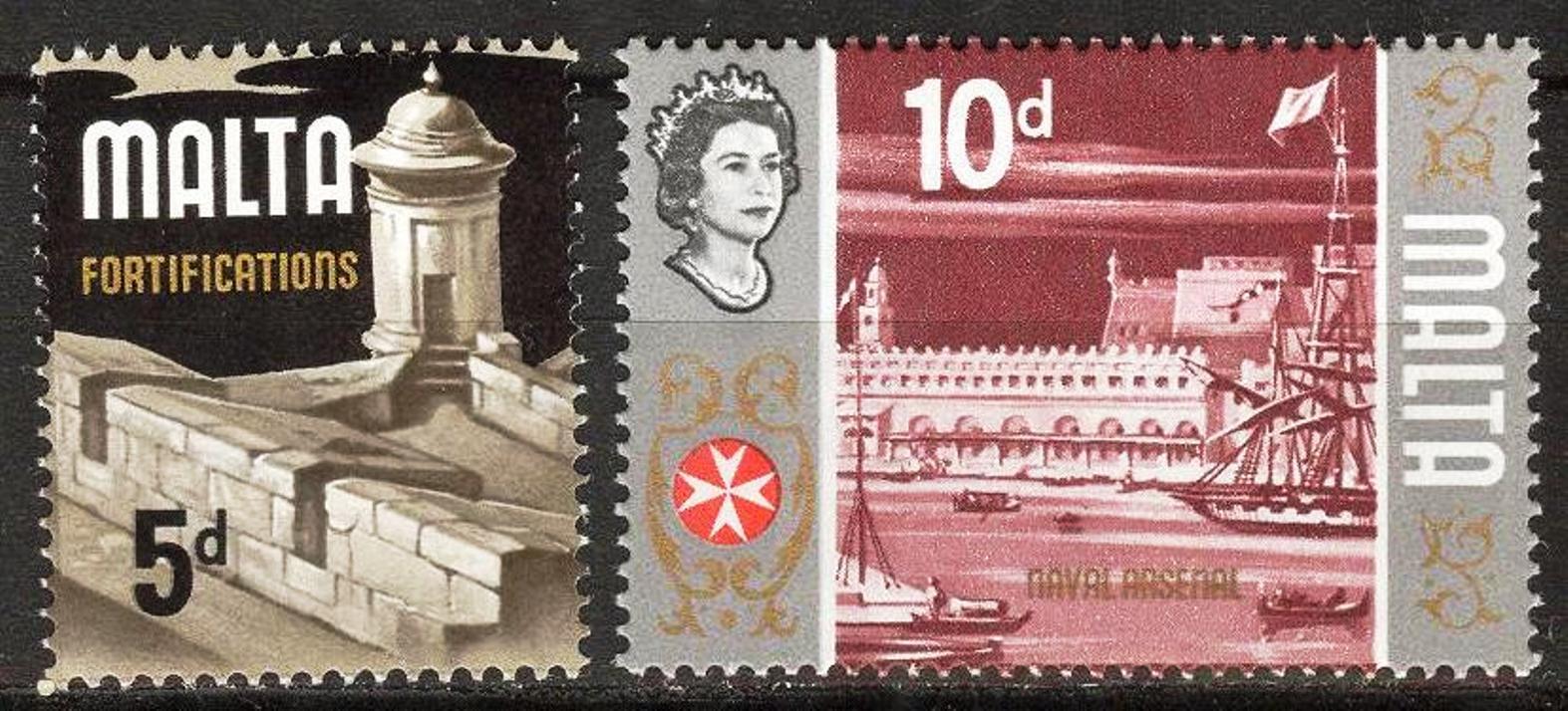 Malta 1970 Maltese History Architecture set of 2 MNH Europe Malta, Postal Stationery