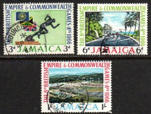 Jamaica Sc #254-256 Used